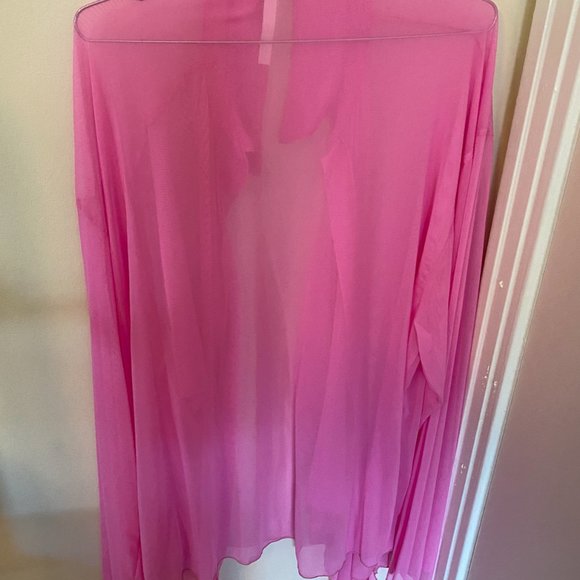 Laina Rauma Ruffle PJ Blouse in Sorbet Pink - Picture 4 of 4